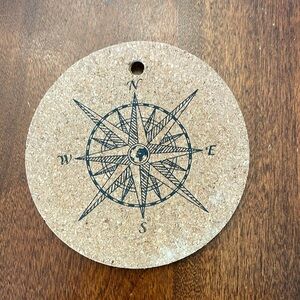 5 cork drink coasters
